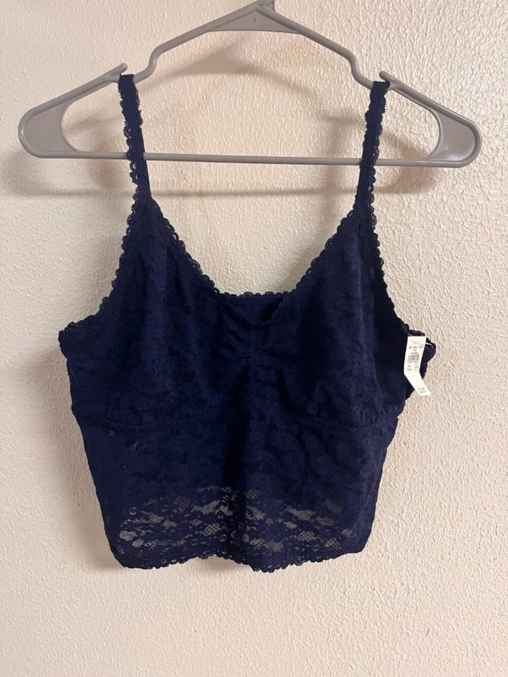 Aerie navy lace cami size large